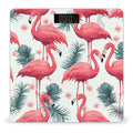 Pink Flamingo Pattern Bathroom Scale Ultra-Bright Liquid Crystal Screen Weight Scale Accurate Bathroom Body Scales for Body Weight Bathroom Pet Home Bedroom Gift-Giving
