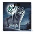 Wolf Under Moon Weight Scale Large Bathroom Scales Digital Weight with Bright LED Display Non Slip Automatic Weighing Scale Fashion Weighing Machine for Body