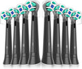 Replacement Heads Compatible with Oral B iO Electric Toothbrush Soft Toothbrush Heads Fit for Oral-B iO 2/3/4/5/6/7/8/9/10 Series with Covers Black 8pcs