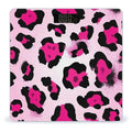 Women's Fashion Automatic Switch Digital Bathroom Weighing Scale Smart Scale Paint Splatter Cheetah Leopard Print Pink