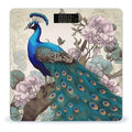 Peacock Floral Weight Scale for Body Weight Digital Bathroom Scale High Capacity Accurate Digital Weighing Scales and Easy-to-Read on Backlit LCD Display Scales