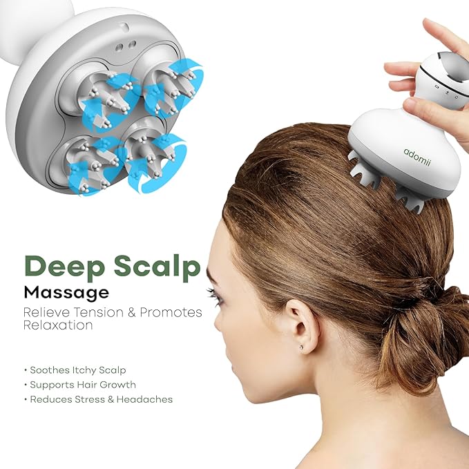Electric Shiatsu Neck and Back Massager &amp Electric Scalp Massager