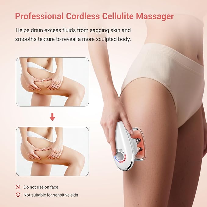 3-in-1 Body Sculpting Machine Body Sculptor Massager Reduce Stretch Marks &amp Cellulite Massagers Tool for Stomach Arms Legs Love Handles Effectively Tightens Skin