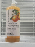 Mandarin &amp Grapefruit Body Wash Natural Coconut Oil and aloe Vera Formula 33.8 Fl oz
