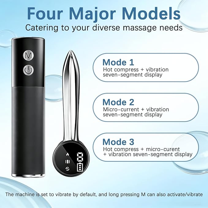 Heated Muscle Scraper Tool Electric Muscle Scraper Tool with Vibration Massage&amp Heat Portable Gua Sha Massager for Full Body Muscle Recovery Fascia Tool Massage Tools for Deep Tissue