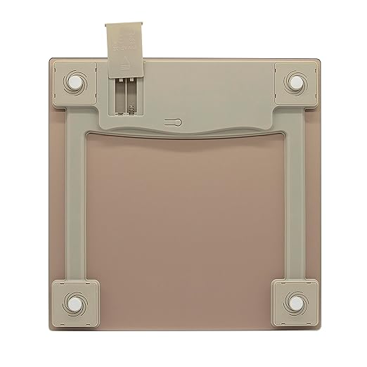 Taylor Digital Scale for Body Weight 400 LB Capacity Durable Glass Platform 11.8 x 11.8 Inches Easy Read 3.2 x 1.5 In Display Offering Daily Use in Homes for Enhance Performance Champagne