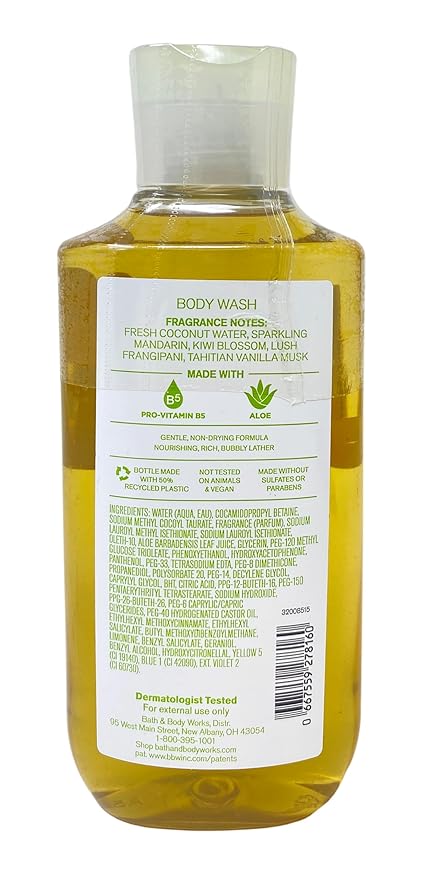 Bath &amp Body Works Tahiti Island Dream 2 Body Washes with a Fresh Forest Bar Soap