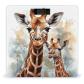 Digital Bathroom Scale for Body Weight Scale with Bright LCD Display High Accuracy Step-On Technology Auto On/Off Watercolor Deer Giraffe Digital Scales 400 Lbs /180kg