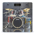Cool Drum Set Bathroom Scale Automatic Power On/Off Body Scales LCD Backlight Display Square Digital Scale Rounded Corners Bathroom Scales for Home Bedrooms