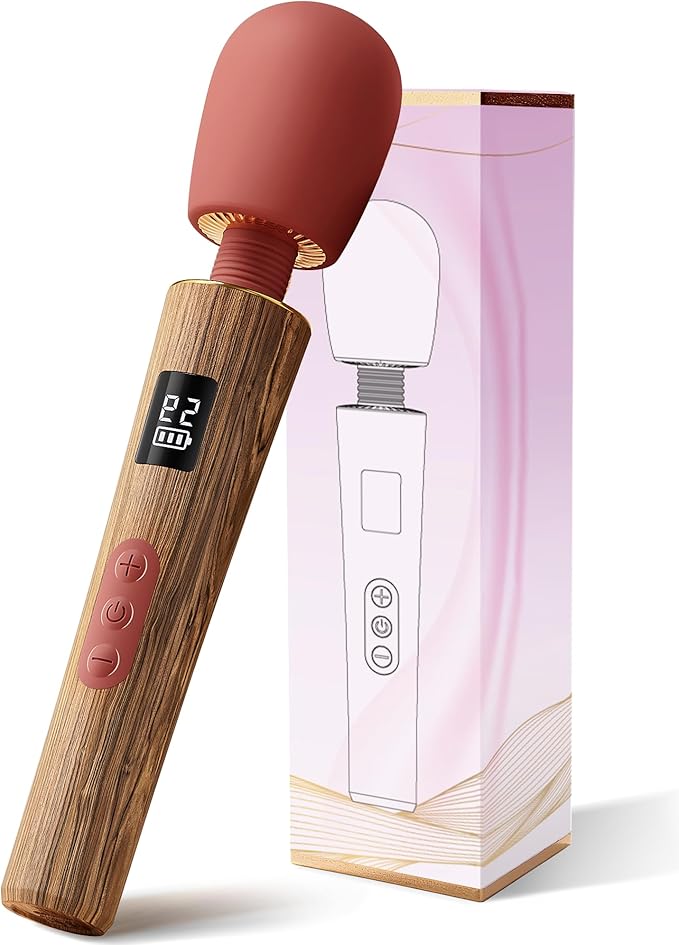 Personal Massagers Woman - Powerful Massage Tools with 9 Vibration Modes 5 Speeds Flexible Silicone Head Digital Display Waterproof Adult Tools for Women