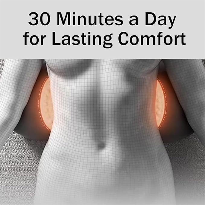 Smooth Triple Fusion Back Massager3 in 1 Back MassagerrElectric Lumbar Support Pillow Heat Vibration Massage Lower Back Spine Decompression Device(B)
