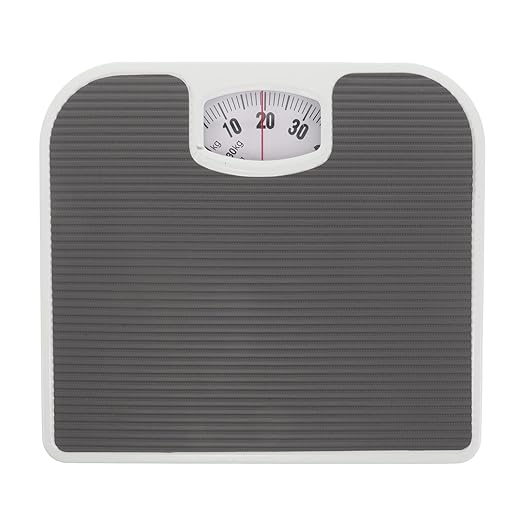 Artibetter Mechanical Analog Bathroom Scale High Precision Portable Weight Balance Scale for Home Health Monitoring Gray