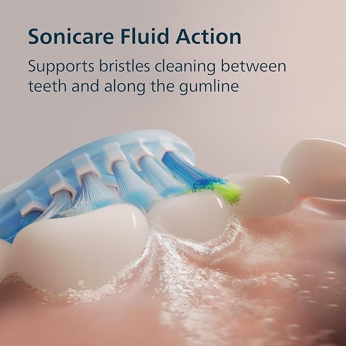 Philips Sonicare 6500 Series Electric Toothbrush - Next-Generation Sonicare Technology Pressure Sensor 9 Brushing Settings SmarTimer BrushPacer 21-Day Runtime Travel Case White HX7410/10
