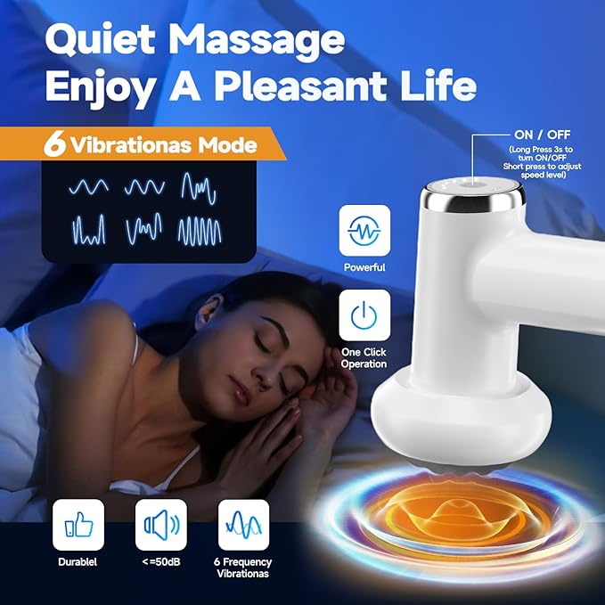 Anti Cellulite Massage Tool Body Sculpting Machine for Women Lymphatic Drainage Device with Lipo Roller Handheld Home Use for Belly Fat Stomach Thighs &amp Buttocks Sculpting (White)