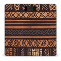 African Mud Cloth Tribal Scale for Body Weight High Precision Digital Weight Scales with LCD Display Anti-Slip Sturdy Slim Tempered Glass Bathroom Scale for Home Use