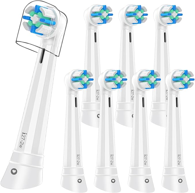 8PACK Replacement Toothbrush Heads Compatible with Oral B iO Series 2/3/4/5/6/7/8/9/10 Electric Toothbrush