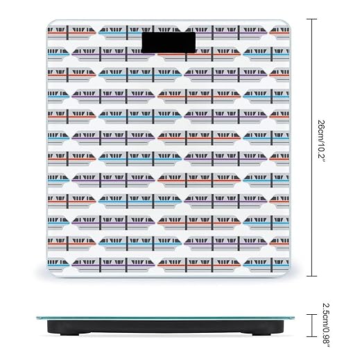 Monorail Train Scale for Body Weight Digital Bathroom Scale Precision Smart Weighing Scales with Clear LED Display Accurate High Precision Scales Weighing Machine