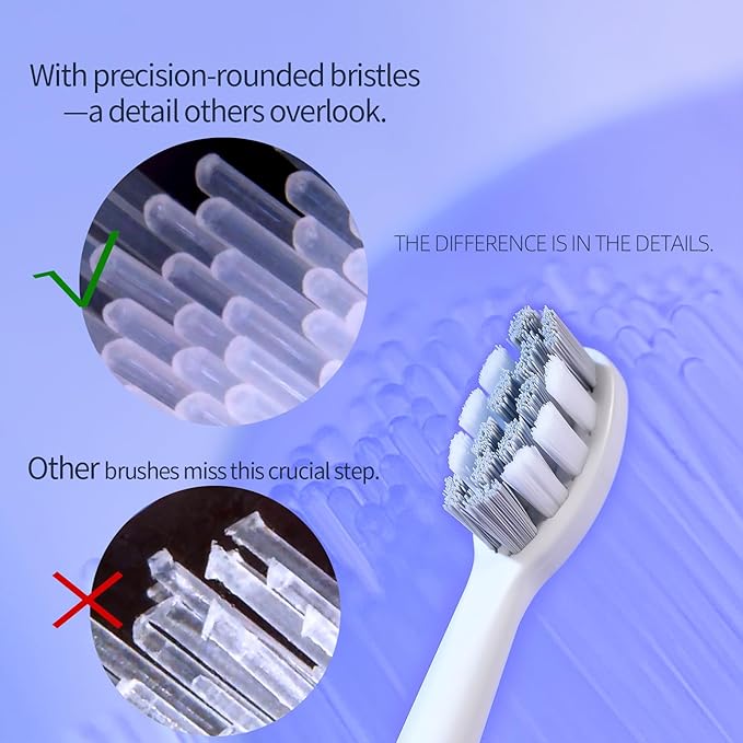 CWX Sonic Electric Toothbrush Wireless Fast Charging 5 Cleaning Modes 3 Intensity Settings 60 Days Battery Life 2 Min Smart Timer 4 Brush Heads &amp Travel Case IPX7 Waterproof