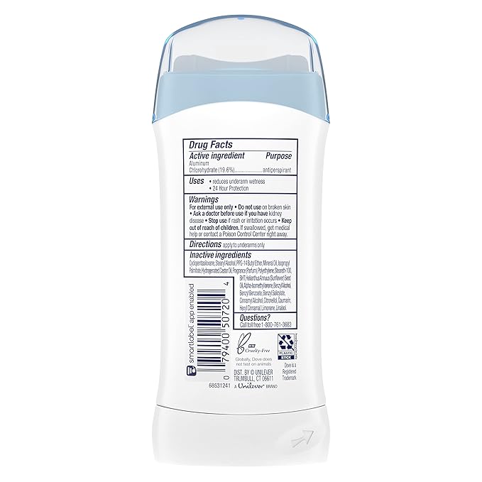 Dove Antiperspirant Deodorant Powder 2.6 Ounce (Pack of 6) &amp Body Wash with Pump Deep Moisture For Dry Skin Moisturizing Skin Cleanser