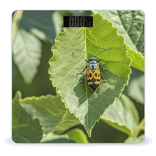 Insects on Leaves Scale for Body Weight Digital Bathroom Scale Accurate Smart Weight Scales with Large Display Weighing Machine High Precision Scales