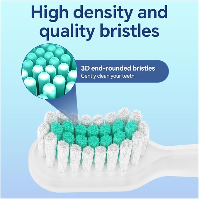 Sweeping &amp Oscillating Sonic Brush HeadsCompatible For Oral B Electric Toothbrush Multi-Angle Cleaning Replacement Head(8 Pcs)