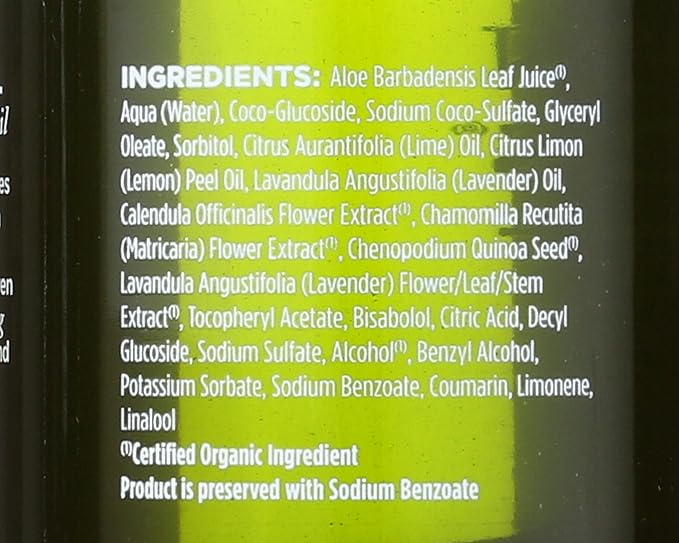 Avalon Organic Botanicals Bath &amp Shower Gel Lavender 12 oz