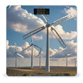 Windmills Bathroom Scale for Body Weight with High Precision Large LCD Backlight Display Digital Weighing Scale with BMI Capacity Up to 180kg