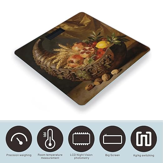 Cornucopia Smart Scale for Body Weight Digital Bathroom Scale Toughened Glass Weight Scale with Large LCD Backlight Display High Precision Scales Weighing Machine