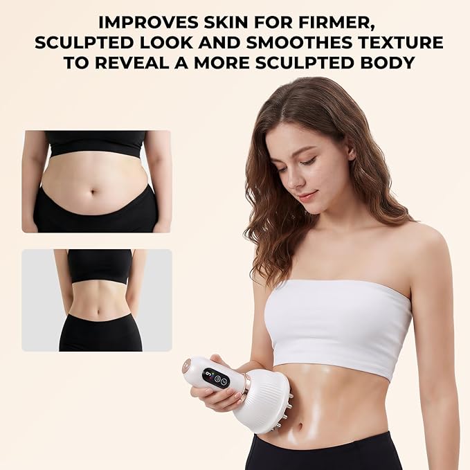 Lymphatic Drain Massager Vibrating Massager and Massage Tool Used for Muscle Relaxation in The Legs Arms and Abdomen