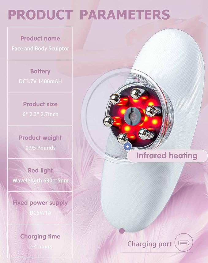 Body Sculpting Device - 2025 Triple-Action Machine with Suction &amp Vibration for Thighs Legs &amp Arms Cellulite Smoothing Body Firming Massager for Women (A)
