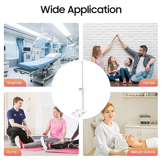 440Lbs Professional Digital Physicians Scale Smart Body Composition Analyzer BMI Multifunction Physician Medical Body Weight Scale Ultrasonic Height &amp Weight Scale for Hospital Home Gym