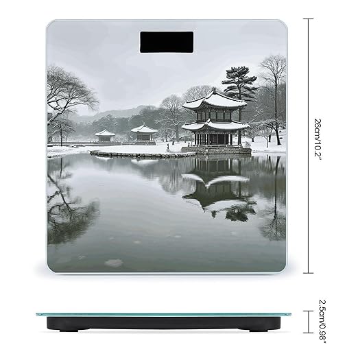 Korea Winter Lake Smart Scale for Body Weight Accurate Bathroom Scale with LED Display Digital Weight Scales Weighing Machine High Precision Scales for Bath Home