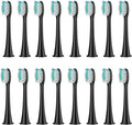 Replacement Brush HeadsCompatible for Philips Sonicare HX3/HX6/HX9 Series Electric Toothbrush Heads HX6064(16Pcs Black)