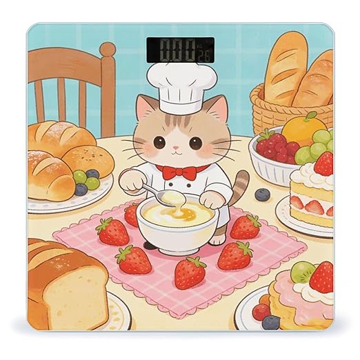 Gourmand Smart Scale for Body Weight Digital Bathroom Scale Toughened Glass Weight Scale with Large LCD Backlight Display High Precision Scales Weighing Machine