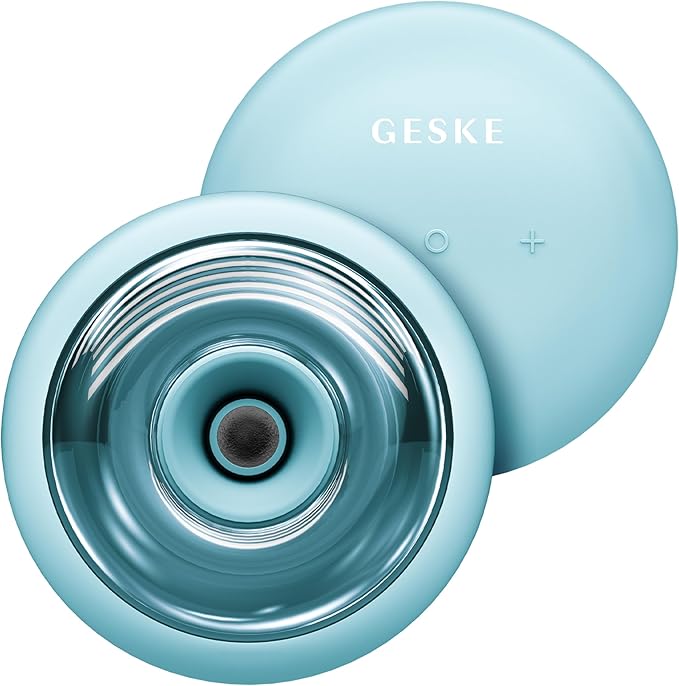 GESKE SmartAppGuided™ Sonic Cool &amp Warm Face &amp Body Massager | 9 in 1 | Electric Massager | Face &amp Body | Battery-Free Cooling &amp Warming | Firms Relaxes &amp De-Puffs Skin | with Sma