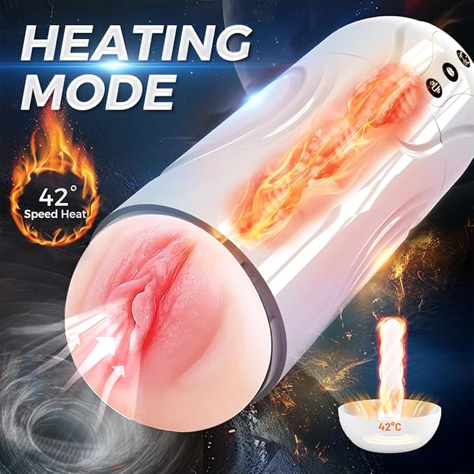 Automatic Male Masterburbatar Pocket Puzzy Heat Vibration Sucking Thrusting Mens Masterbuters Life Size Adult Toy Tight Sleeve Electric Massager Mastusbafor Machine Hands Free Underwear POW05