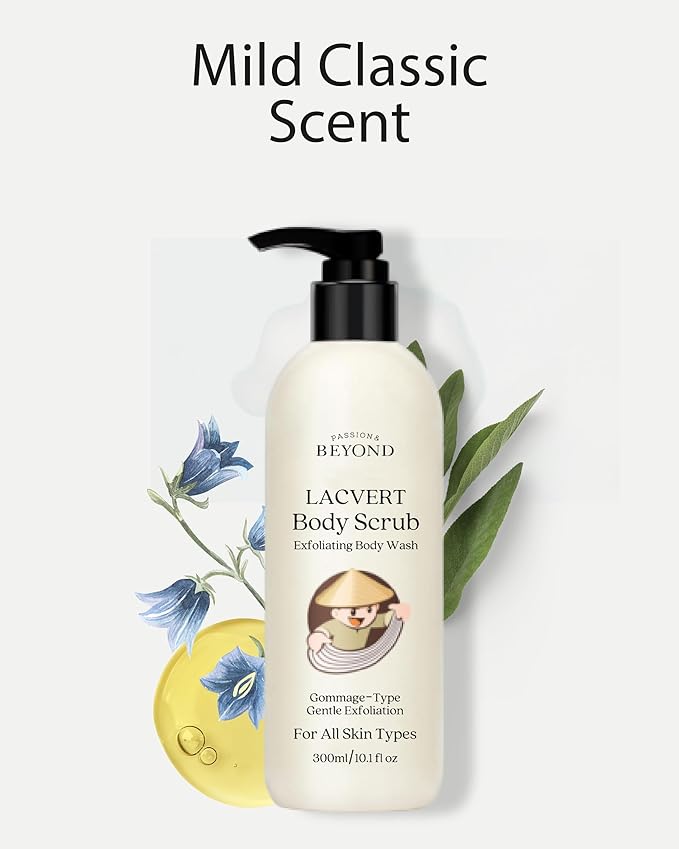 BEYOND Lacvert Body Scrub Peeling Gel (Original 10.1fl oz) - Body Wash &amp Shower Gel for Gentle Exfoliation &amp Angel Aqua (Cleansing Foam 10.1fl oz) - Vegan Formula Korean Skin Care. Gentle Hy
