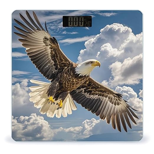 an Eagle Scale for Body Weight Digital Bathroom Scale Toughened Glass High Precision Scales for Body Weight with Large LCD Backlight Display Weight Scales
