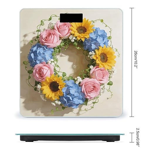 Bright Garland Smart Scale for Body Weight Digital Bathroom Scale Toughened Glass Weight Scale with Large LCD Backlight Display High Precision Scales Weighing Machine