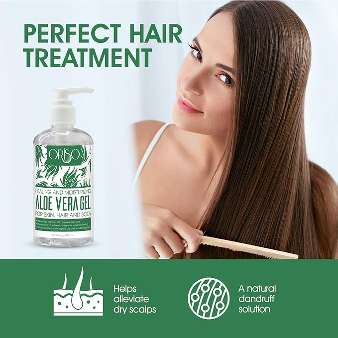 Aloe Vera Gel with Organic Aloe Vera Cold Pressed and Tea Tree Oil Body Wash with Mint