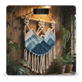 Mountain Dip-Dyed Macrame Weight Scale Large Digital Bathroom Scales with Bright LED Display Non Slip Digital Scale and Step On Fashion Weighing Machine for Body