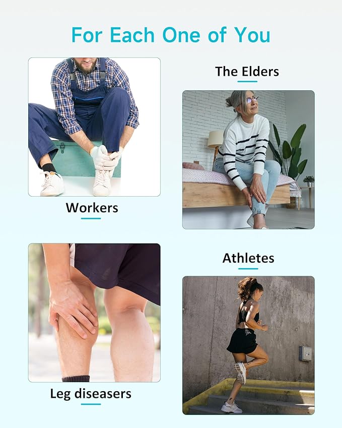 ALLJOY Gifts for Men Women Leg Massager for Circulation and Pain Relief FSA Leg Massager with Heat and Compression 6 Modes 3 Intensities 2 Heat Levels