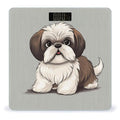 Shih Tzu Dog Bathroom Scale Large LCD Backlight Display Digital Scale Rounded Corners Body Scales Automatic Power On/Off Bathroom Scales for Home Bedrooms