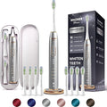 Wagner Stern IntelliBrush Series Whitening Electric Toothbrush with Pressure Sensor. Offers 4 Brushing Modes 3 intensities 8 Soft Brush Heads and a Luxury Travel case.