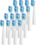 4 Pcs Electric Toothbrush HeadsCompatible for D7/D8/FW507/FW508/FW551/917/959/SG-E9 Moderately Soft Bristles Brush(16pcs White)
