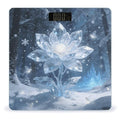 Ice Florals Smart Scale for Body Weight Digital Bathroom Scale Toughened Glass Weight Scale with Large LCD Backlight Display High Precision Scales Weighing Machine