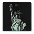 Statue of Liberty Pattern Scale for Body Weight Sturdy Tempered Glass Weighing Scales with LCD Display Accurate Digital Bathroom Scale Convenient Body Fat Smart Scales Easy Read
