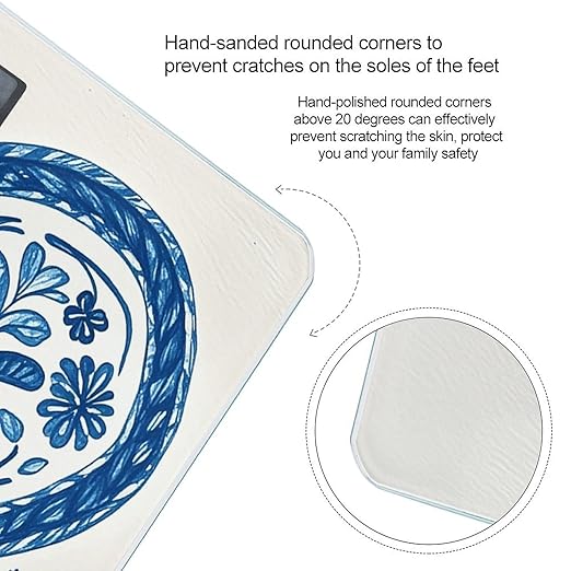 Hand Drawn Heart Scale for Body Weight Digital Bathroom Scale Accurate Smart Weight Scales with Large Display Weighing Machine High Precision Scales