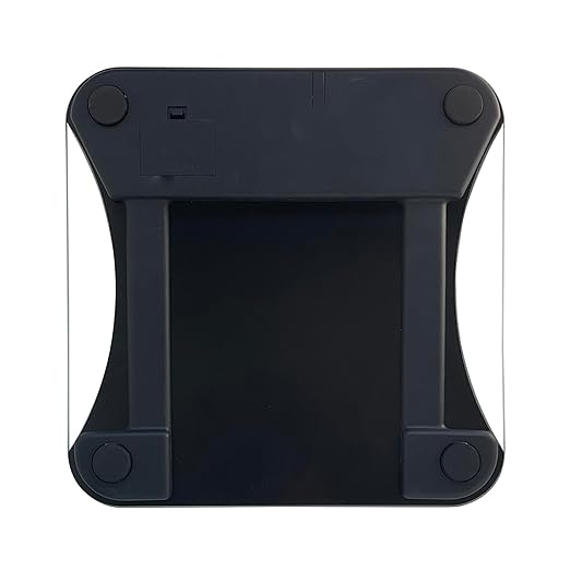 Taylor Digital Glass Body Composition Scale - Measures Body Fat Water Muscle Mass - Athlete Mode 8-User Recognition 500 lb Capacity Black