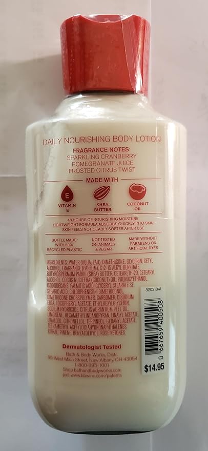 Bath &amp Body Works Mrs Claus Shower Gel Body Wash Body Lotion and Ultimate Hydration Body Cream 3 Piece Set